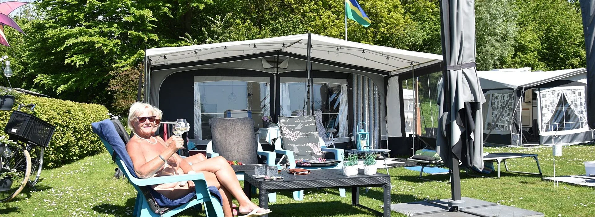 Naturistencamping Nederland seizoenplaats 1